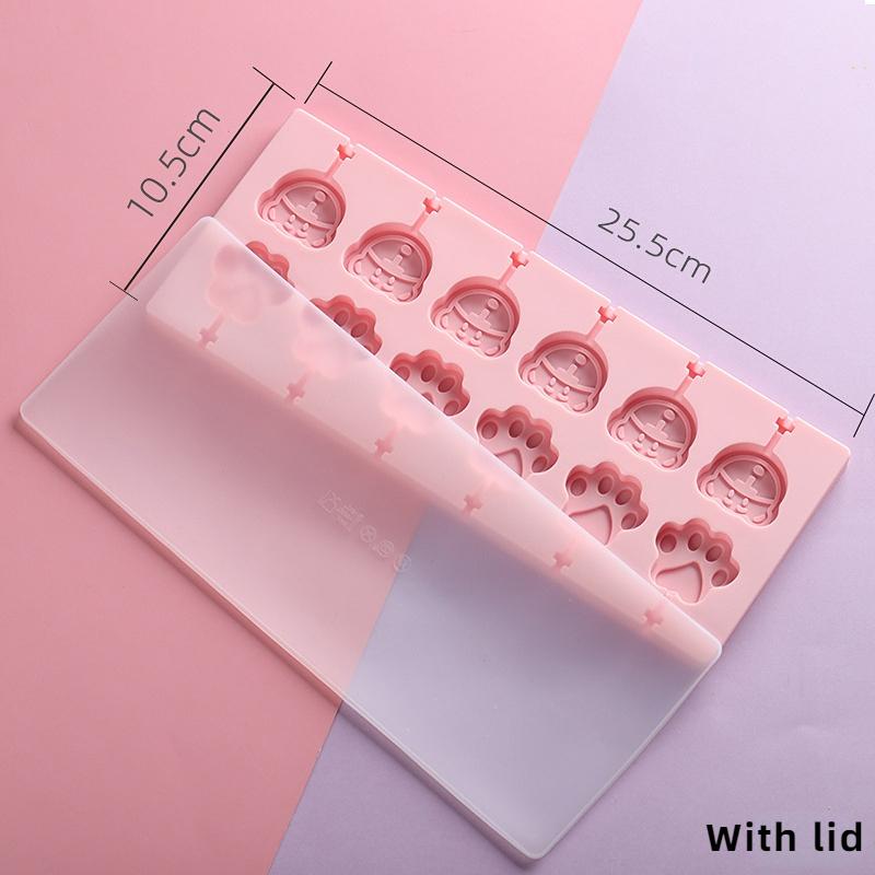 Multi Style Animal Lollipop Silicone Mold Porous Flower Cheese Stick DIY Chocolate Candy Jelly Making Set Cake Decor Mould Gifts