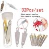 32Pcs DIY Sewing Tool Accessories Threader Sewing Needles Stainless Steel Cross Stitch Needle