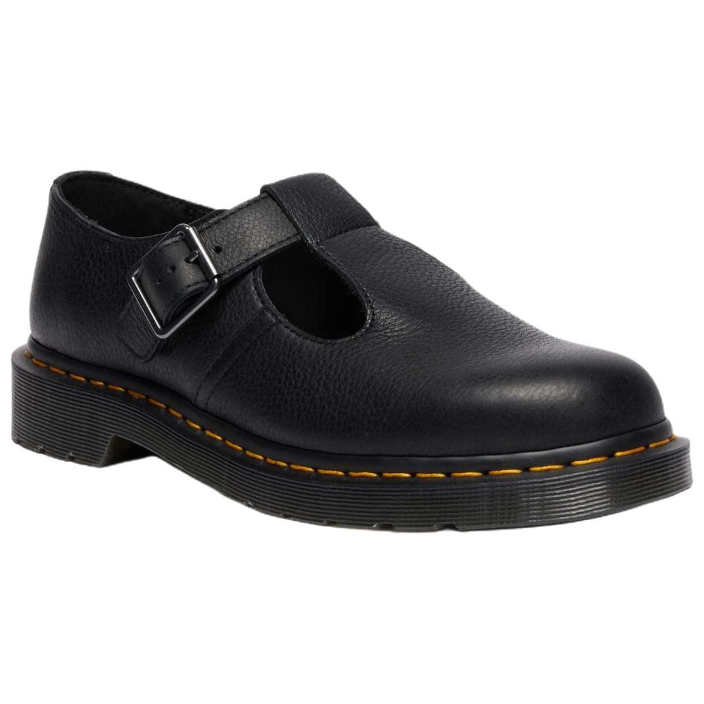 Dr.Martens Polley Коровья кожа Устойчивые к истиранию Низкие Повседневная обувь Унисекс Черный 41408001