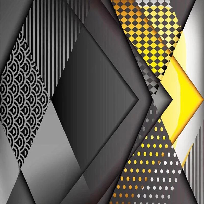 Современные 3D фотообои Полигональные геометрические фрески Гостиная Спальня Креативные обои Домашний декор