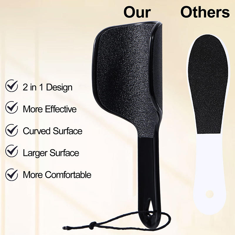 Large U-shaped Curved Foot File Double-sided Foot Grinder Callus Scrubber for Grit Exfoliates Removes Dead Skin