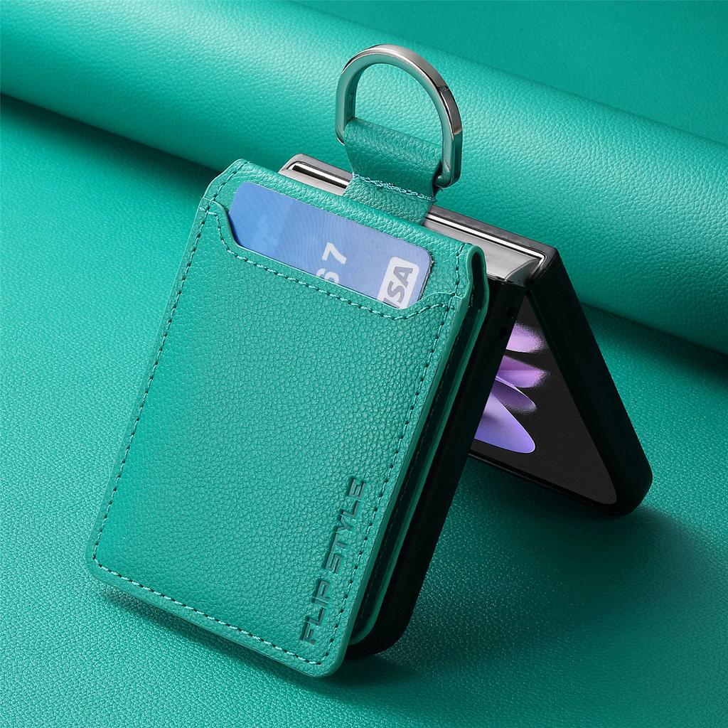 Чехол-кошелек с защитой от царапин для Samsung Z Flip 5 для Samsung Galaxy Z Flip 5 Flip5 Zflip5, чехол для мобильного телефона с гнездом для карты