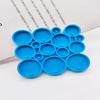 Круглый брелок силиконовая форма круглые подвески формы для эпоксидной смолы форма для отливки украшений с отверстием для изготовления поделок своими руками