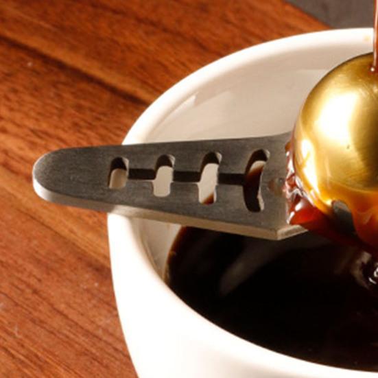 Espresso Cooling Ball with Holder Stainless Steel Iced Coffee Chiller Dilution-Free Cooling Tool for Cocktails Whiskey