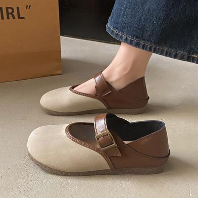 [Коллекция 12 000] Туфли Мэри Джейн женские весна 2025 Мори ретро круглый носок два способа носки одинарные туфли женские мягкие