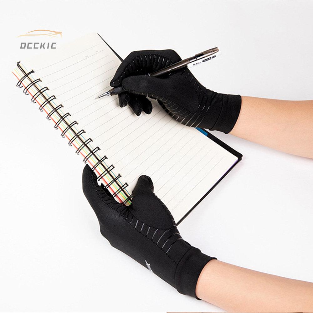 Перчатки для велоспорта Перчатки для мотоциклистов Компрессионные перчатки для лечения артрита Медные волокна Поддержка запястья Облегчение боли в запястье Полный палец