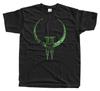 ИГРОВАЯ футболка с ЛОГОТИПОМ QUAKE 2 ЧЕРНО-БЕЛЫЙ РАЗМЕРЫ ОТ S ДО 5XL