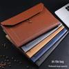 Large Capacity A4 Leather File Bag - Multifunctional Business Office Folder