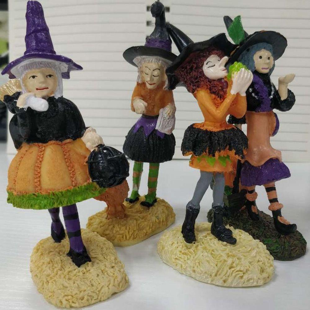 Подарок Декор для дома Завораживающая фигурка Декорация на Хэллоуин Настольный декор Статуэтка куклы-ведьмы