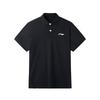 Li Ning Brand Logo Pure Cotton Breathable Solid Color Sports Casual Short Sleeve Polo Shirt Unisex Polo Shirts LSKS110-1