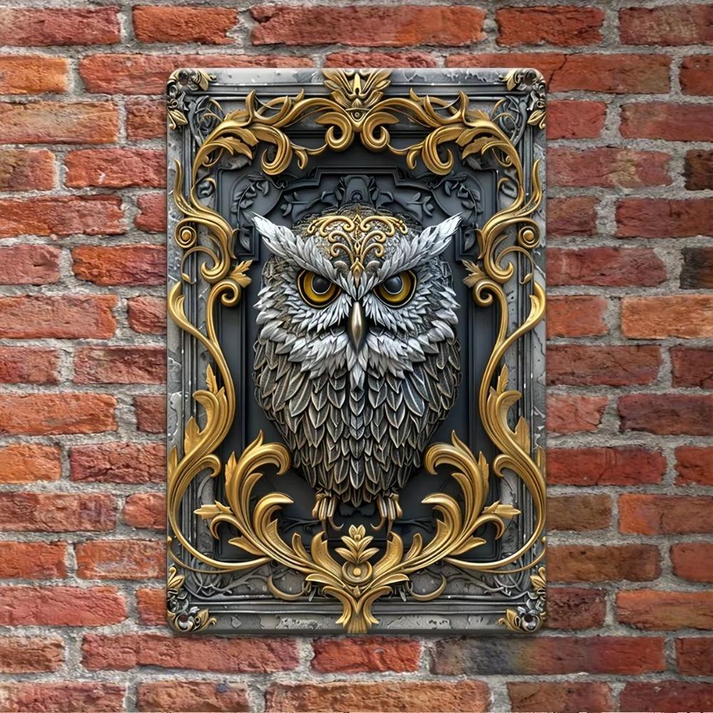 Retro Aluminum Tinplate Paintings, Coffee Shop License Plates, Round - Shaped Rural - Style Decorations for Bar Walls