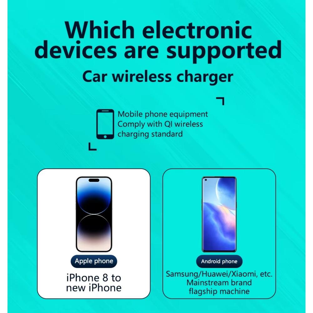 15 Вт QI беспроводная зарядка для Toyota Corolla Cross XG10 2022 2023 2024Аксессуары для быстрой зарядки держатель для телефона пластина для интерьера