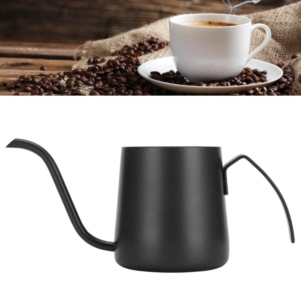 Fine Pointed Spout Gooseneck Coffee Kettle NonStick Coating Pour Over Kettle  Coffee Making