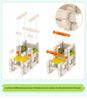 Luban Wooden Mortise and Tenon Building Blocks for Children's Early Learning and Development