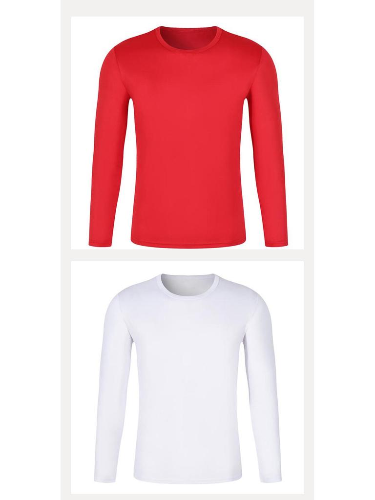 2025 Quick-Dry Crew Neck Summer Team Building Long Sleeve T-Shirt with Logo for Men and Women