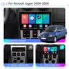 Автомобильный радиоприемник Carplay для Renault Logan 1 2004-2009, Android, мультимедийный видеоплеер, GPS-навигация, WIFI, 2 + 32 ГБ
