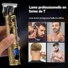 Tondeuse Cheveux Hommes,Tondeuse Barbe Homme Professionel,Rasoir Electriques Hommes Écran LED,Sans Fil Brostyle Tondeuse Doré