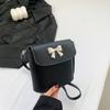 Fashion Korean Style Gentle Bow Small Bag for Women Spring New Crossbody Bag Bucket Bag for Women