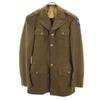 US ARMY 40s Vintage WW2 War Officer Jacket 36XL Khaki Men's Used
