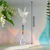 Crystal Suncatcher Sun Moon Tree Wind Chime Prisms Hanging Angel Butterfly Pendants Rainbow Chaser Garden Decor Window Drop Bell