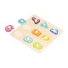 Wooden Peg Puzzles Toys Toddler Educational Knob Learning Puzzle Board Toys for KidsNumber