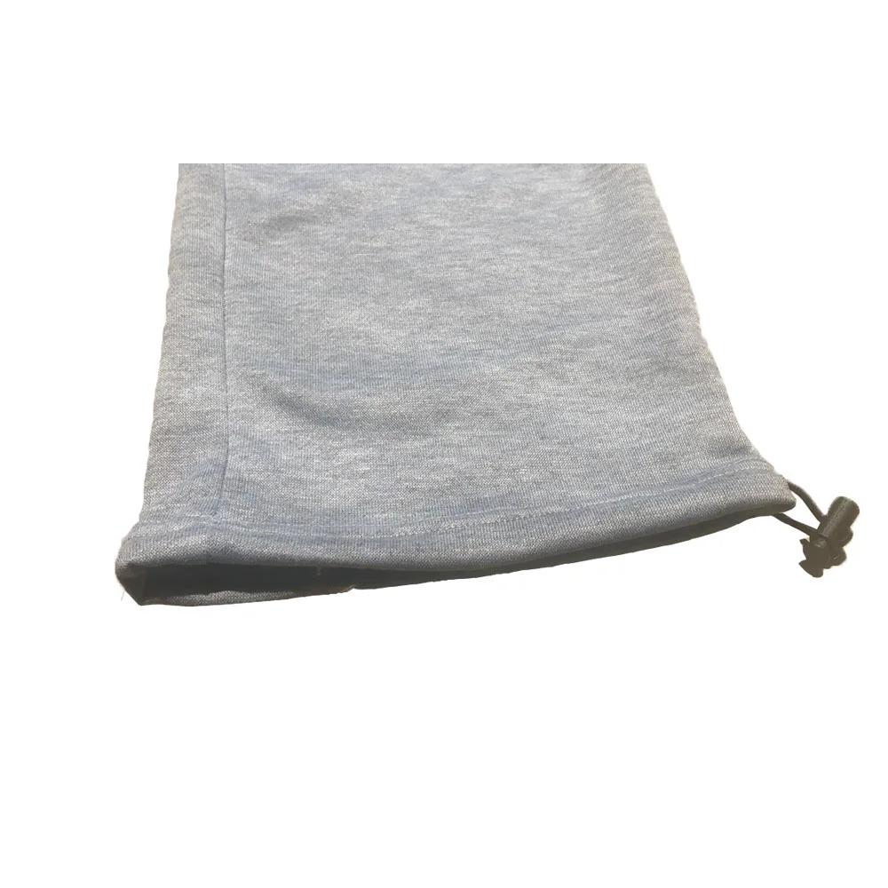 Повседневные и удобные серые спортивные штаны для женщин с накрахмаленной талией свободного кроя и брюки-парашюты