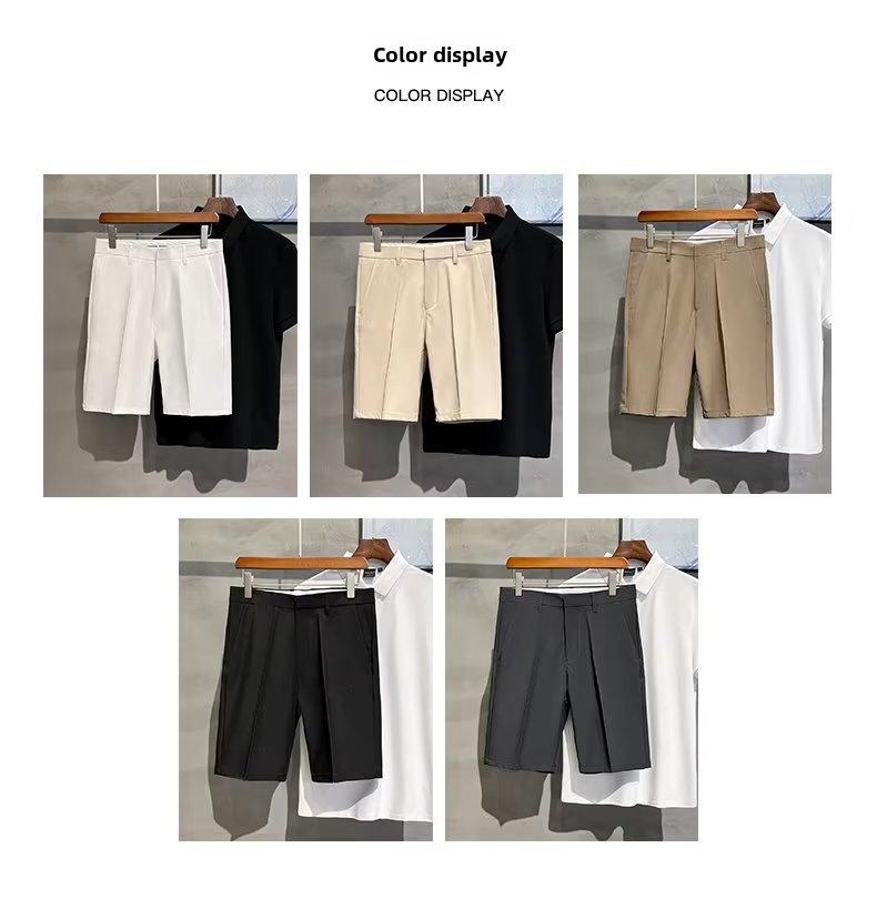 Мужские легкие роскошные летние повседневные шорты - универсальные тонкие шорты Five-Point