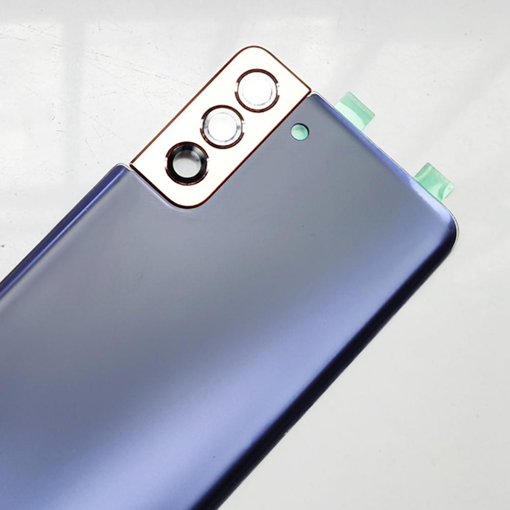 Задняя стеклянная крышка SM-G996 для Samsung Galaxy S21+ 5G S21 Plus Задняя крышка аккумулятора, Задний корпус + Крышка объектива камеры