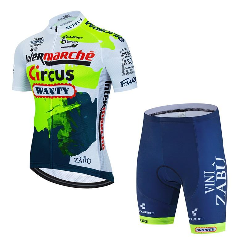Men Women Cycling Jersey Set Short Sleeve Breathable Performance Bike Apparel Outdoor Sportswear