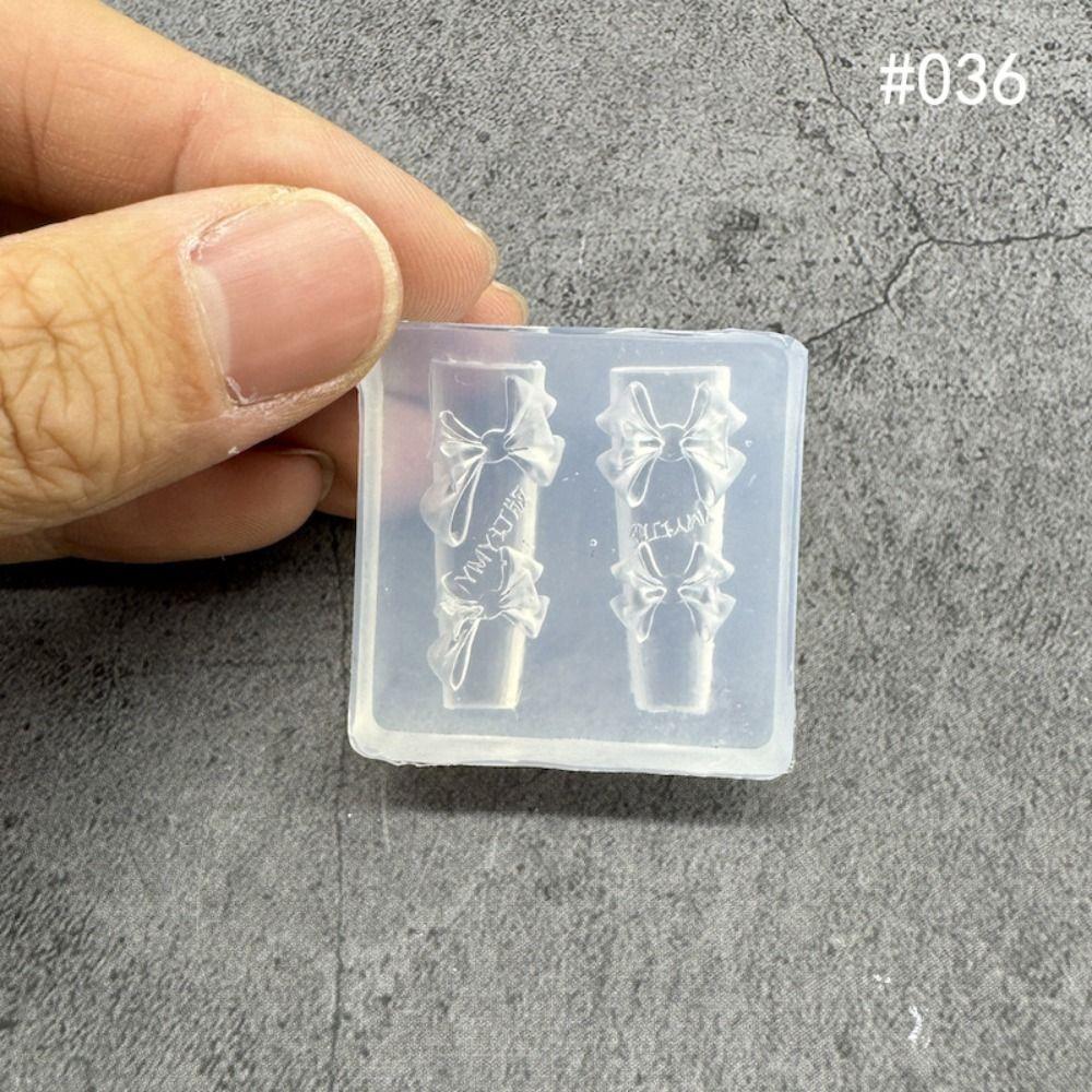 with Box Nailart Mold Transparent Nail Art Molds New Silicone Template  Nail Decoration