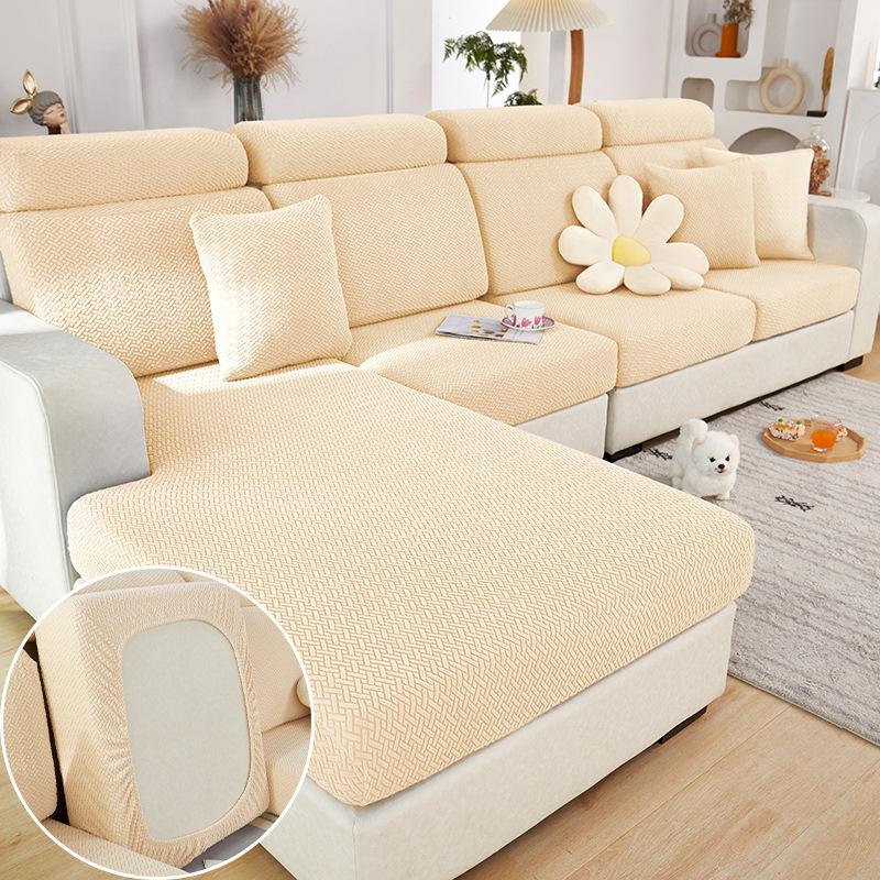 Universal Elastic Sofa and Cushion Cover Set - All-Inclusive, Four Seasons Adjustable Fit