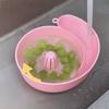 Snail Shape Fruit Drainer Basket Creative Automatic Rotation Clean Vegetable Washing Basin Multi-Functional Reusable