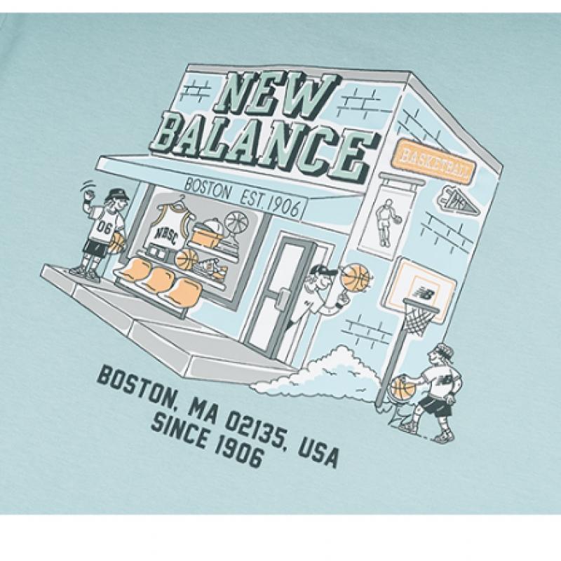 New Balance Футболка с коротким рукавом Uni Nb Boy BaskeTball Shop Nbnef21563 84