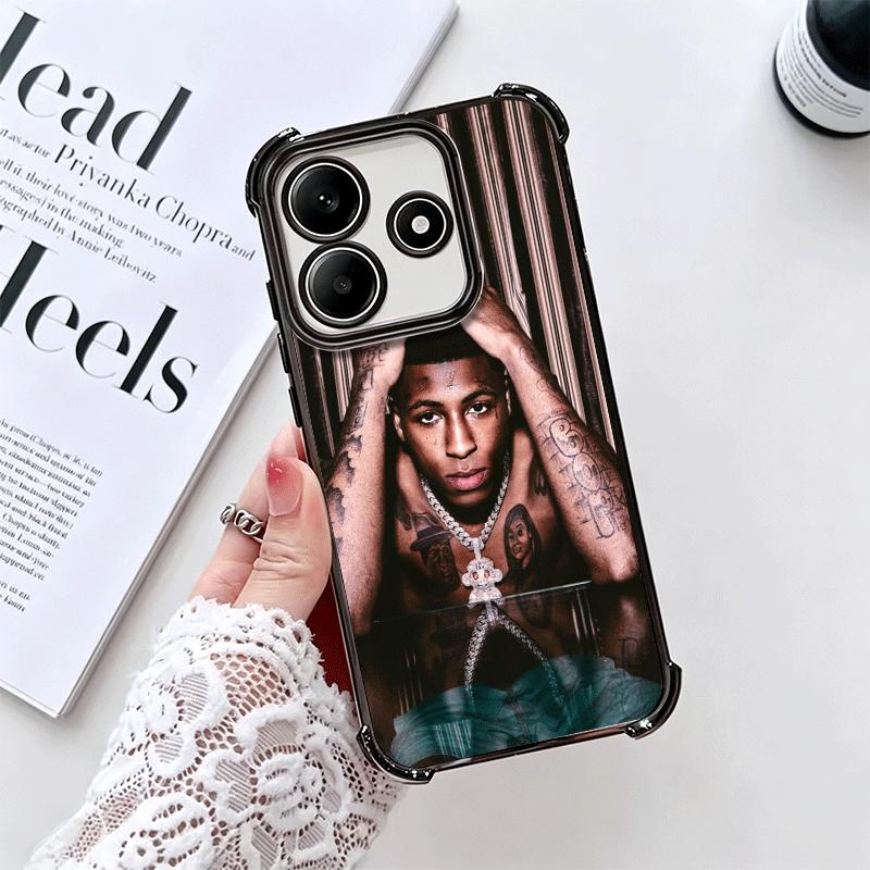 Покрытие для телефона с изображением рэпера YoungBoy Для Xiaomi Redmi Note 14 15 Pro Plus 13 12 11 11S 11T 10 9S 9 5G Противоударный чехол с подушкой безопасности