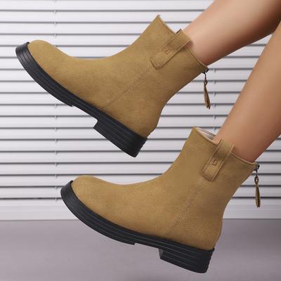 Женские модные ботинки большого размера на толстой подошве, увеличивающие рост - Никакой усталости ног, поддержка свода стопы, защита от запаха, противоскользящая амортизирующая обувь