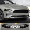 2Pcs Headlight Side SMOKE Overlays Tint Decals Vinyl For Ford Mustang 2019-2023