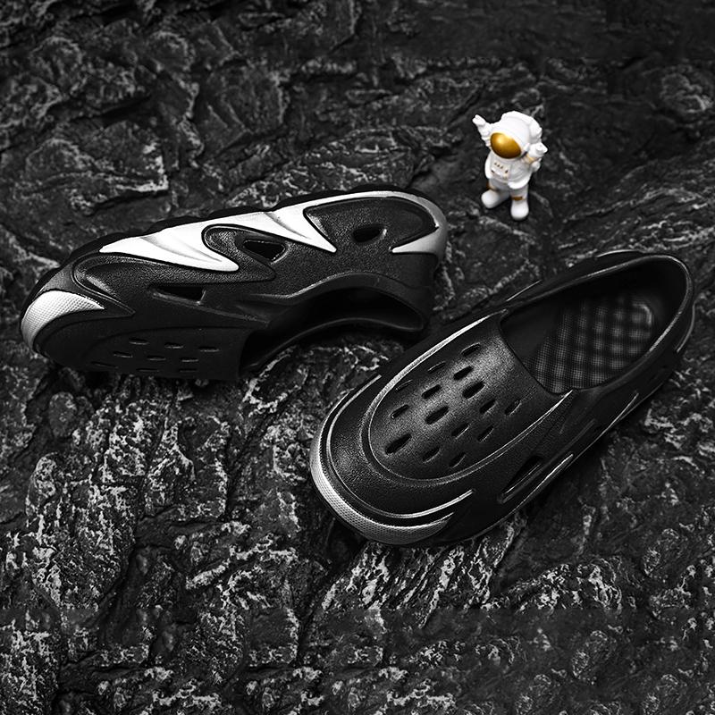 Модные полые кокосовые сандалии 2024 года, новые модные повседневные пляжные туфли, мужские сандалии для отдыха, универсальные парные сандалии с отверстиями Baotou