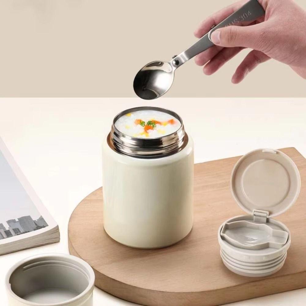 Solid Color Portable Vacuum Flask Stainless Steel Thermal Water Bottle  Outdoor Sports