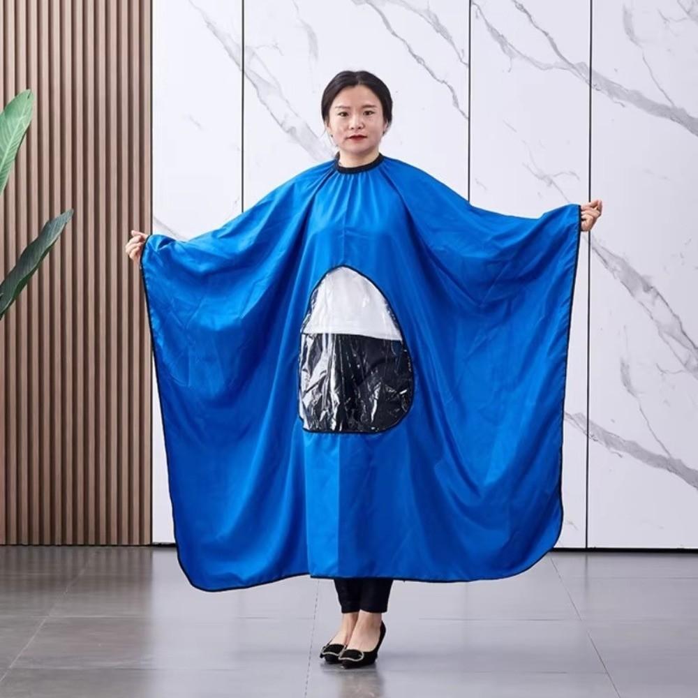 Transparent Viewing Window Salon Hairdressing Cape Hair Salon Apron Hairdressing Tool