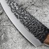 Forging Boning Knife Chinese Full Tang Handle Knife Handmade 4CR13  Steel Kitchen Chef Slaughter Knives Wenge Wood  Handle