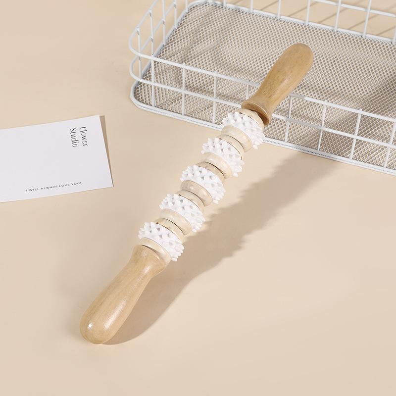 Wooden Massage Roller Fat Reducing Body Shaping Tools Whole Body Massage Tool Meridian Massage Stick Promote Blood Circulation