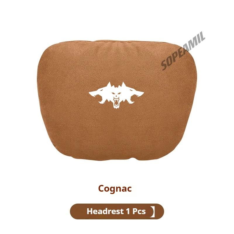 TDMC1 For Tesla Cyberbeast Roadsrer Model 3 Model Y Model S Model X Car Suede Headrest Neck Support Pillow Seat Waist Cushion Pillow