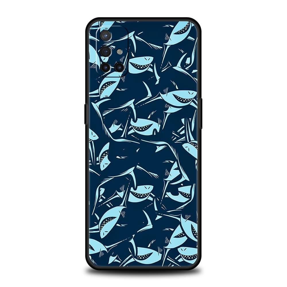 Чехол для телефона с рисунком акул на море Для Oneplus 13R 13 12R 11 10T 10R Nord N100 N200 N10 10 9 9R 9RT CE 3 2 Z Pro Мягкий ТПУ Чехол