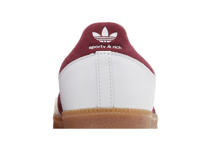 Мужские кроссовки adidas Samba Sporty & Rich Белые с бордовым