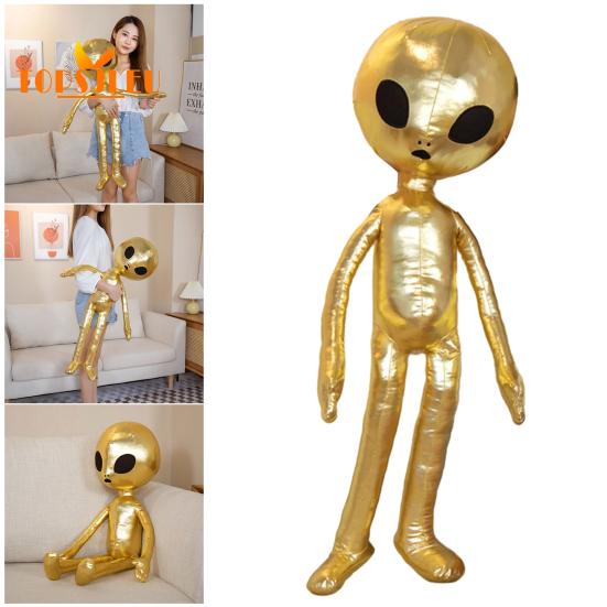 Детская подушка с изображением инопланетянина, милая плюшевая кукла-животное, игрушка-кукла с изображением инопланетянина, забавная подушка из искусственной кожи