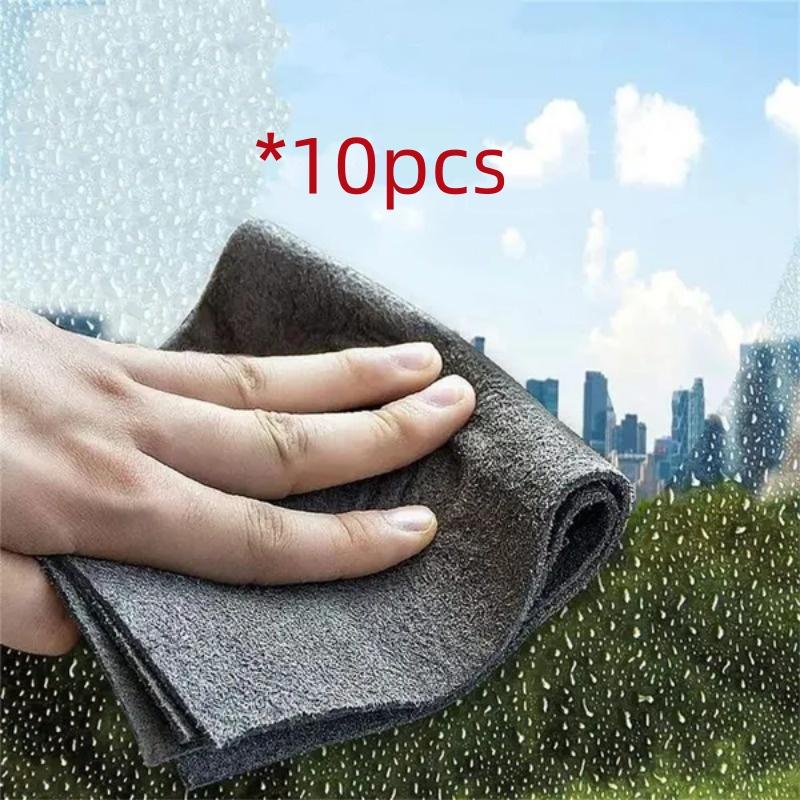 3/5/10 шт. Волшебная салфетка для протирки стекла, не оставляющая разводов, толстая волшебная салфетка для очистки, многоразовые салфетки из микрофибры для окон, стеклянное полотенце для кухни и автомобиля