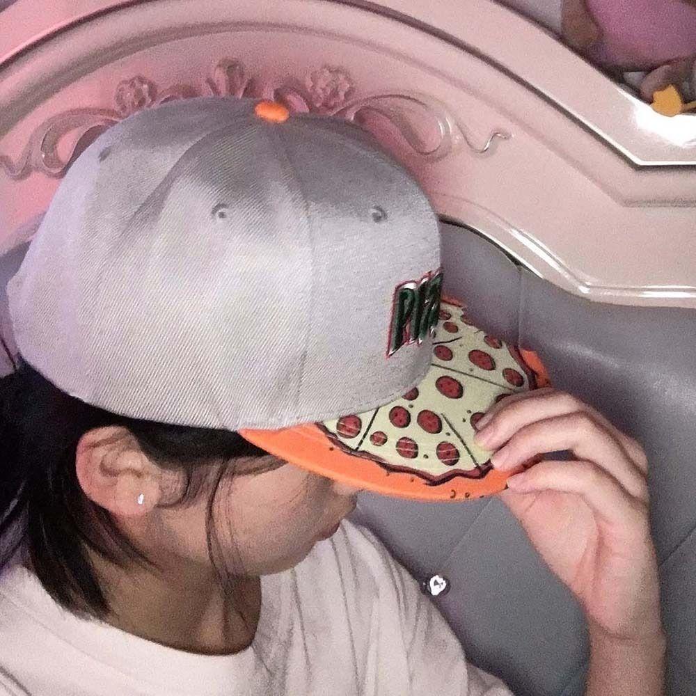 Korean Style Letter Embroidery Flat Brim Hat Sunscreen Dance Snapback Hats Outdoor