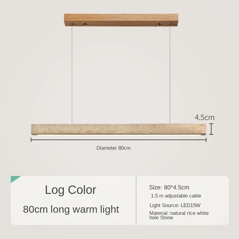 Подвесной светильник из камня с длинной полосой, однолинейный светильник для ресторана, гостиной, офиса, кабинета, стола, светильника из дерева