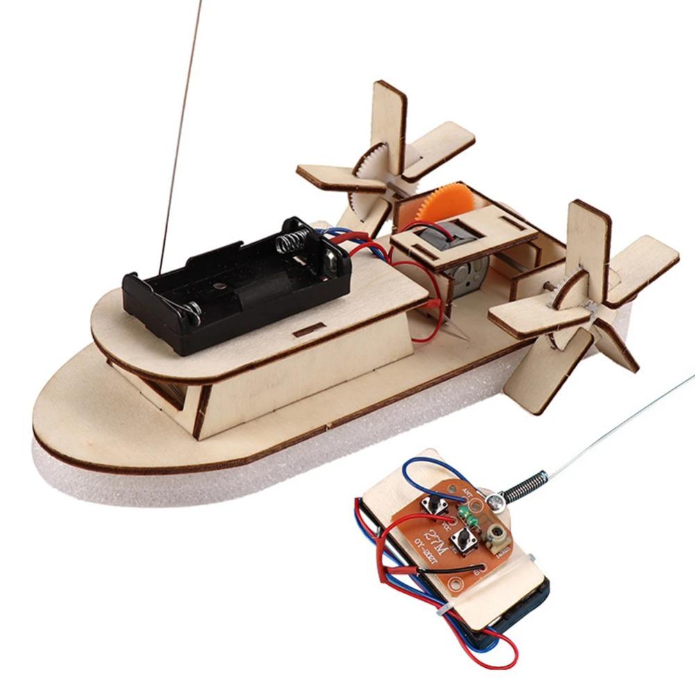 DIY Научные игрушки Детские образовательные STEM-проекты Наборы 3D Сборка модели автомобиля, лодки, деревянная головоломка, набор для научных экспериментов