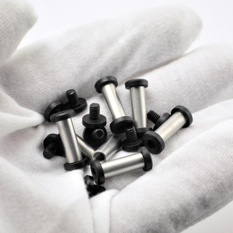10 комплектов винтов с шестигранной головкой из нержавеющей стали для материала для изготовления рукояти ножа своими руками, винт для крепления рукояти ножа с прямым клинком